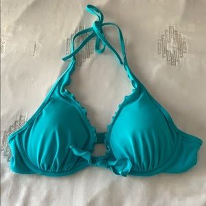 Victoria Secret ruffle edge bikini top